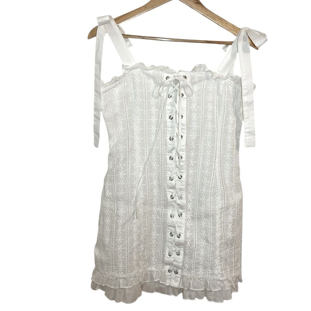 Shellsea White Dress, Sundress, beach, Large